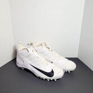 Nike Alpha Huarache 6 Varsity Lacrosse Cleats Men's Size 13 White Shoes